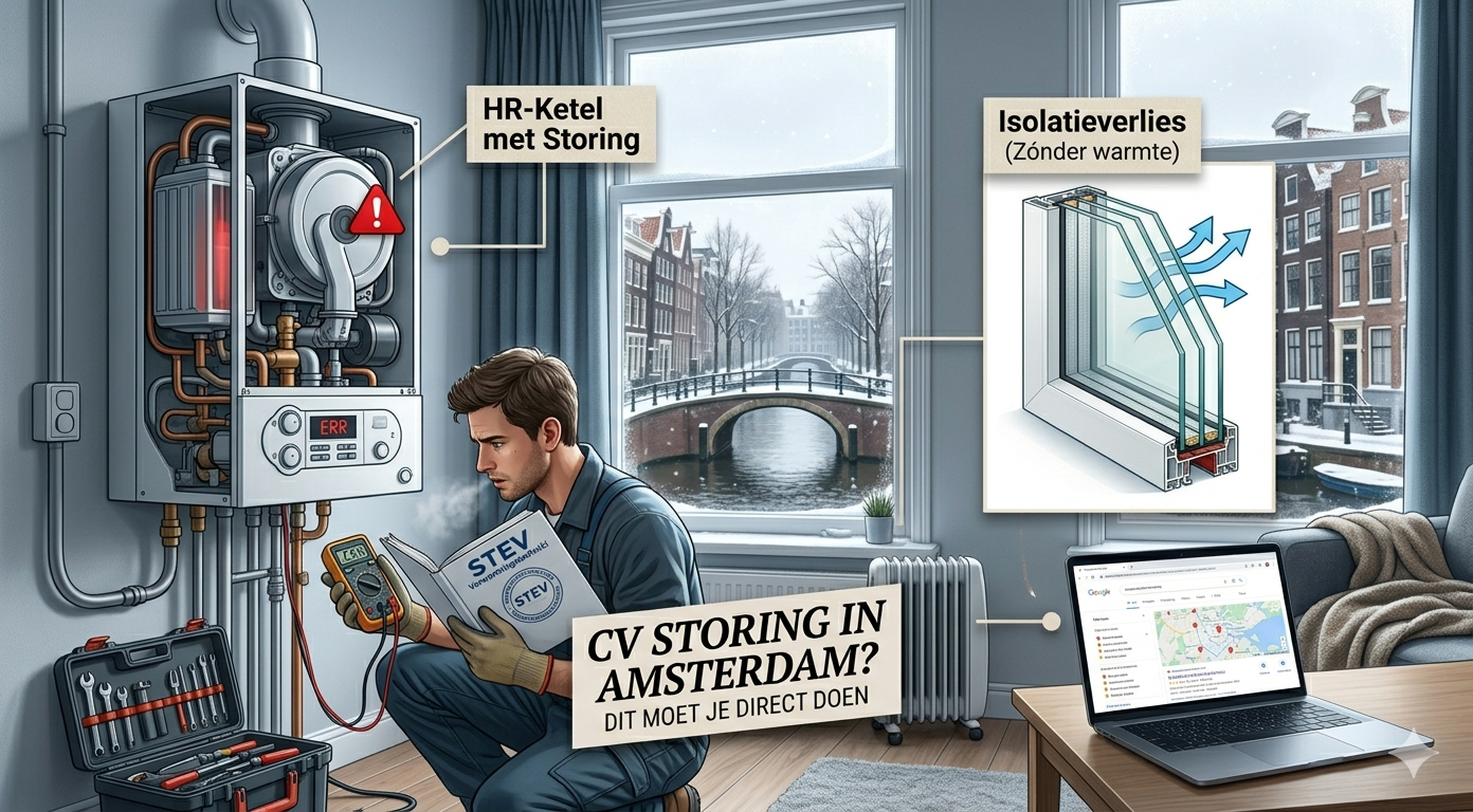 Geen verwarming in Amsterdam? Dit moet je doen bij CV storing