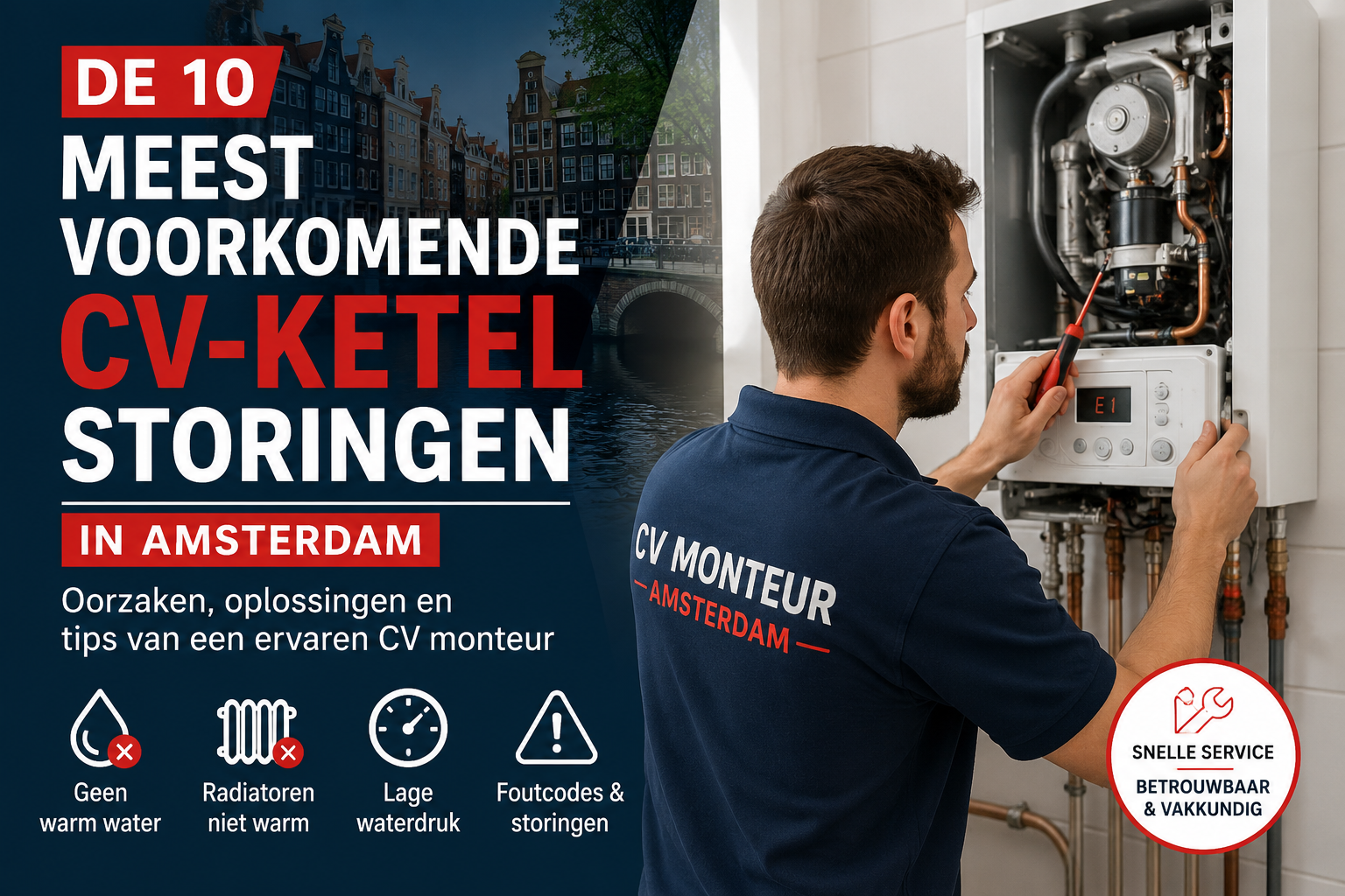 De 10 Meest Voorkomende CV-Ketel Storingen in Amsterdam